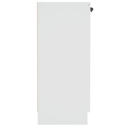 Skåp vit 60x30x70 cm konstruerat trä