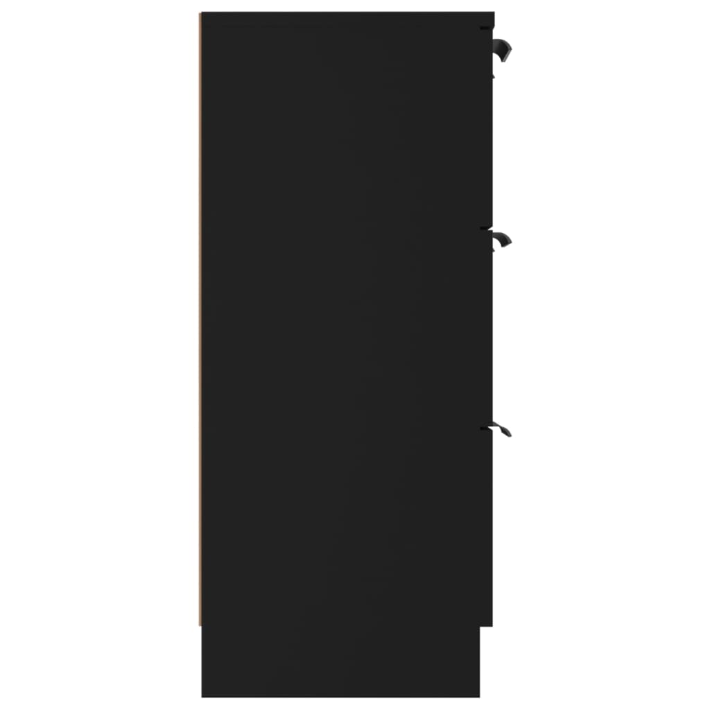 Skänk Svart 60x30x70 cm