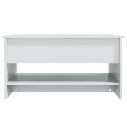 Soffbord Högglans Vit 80x50x40 cm