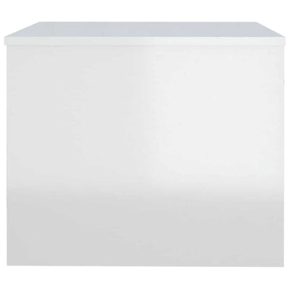 Soffbord Högglans Vit 80x50x40 cm
