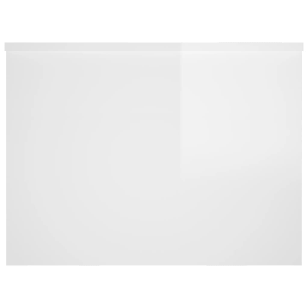 Soffbord Högglans Vit 80x55,5x41,5 cm