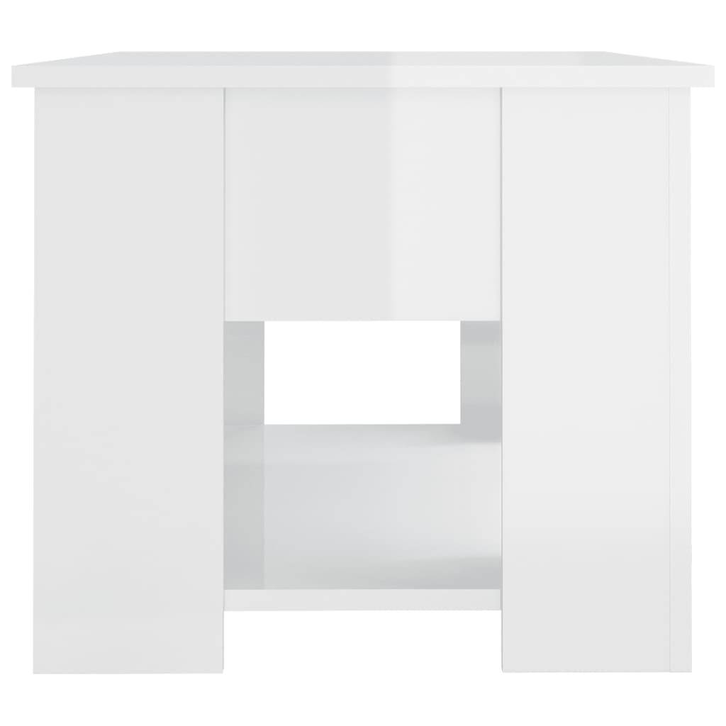 Soffbord Högglans Vit 79x49x41 cm