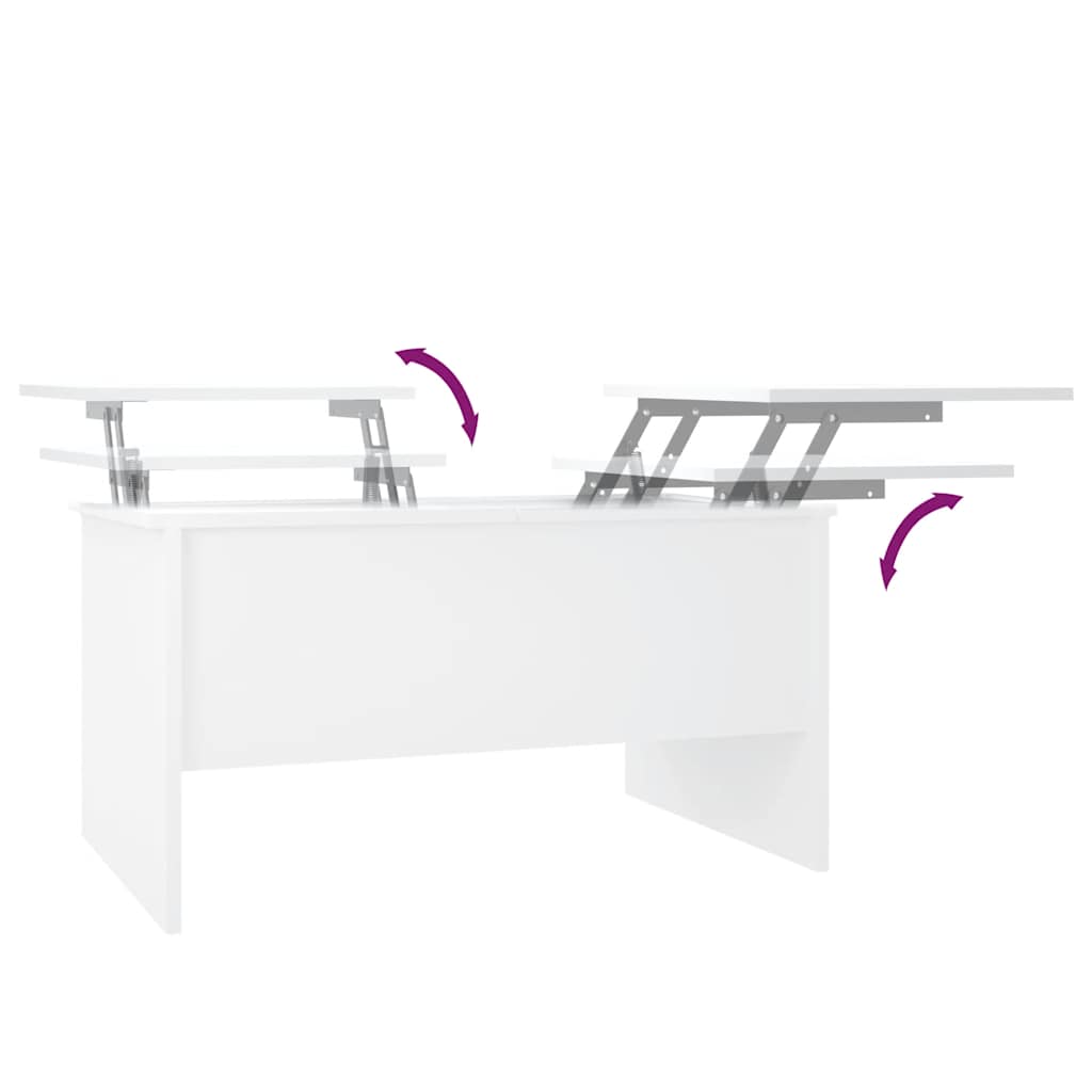 Soffbord Vit 80x50x42,5 cm