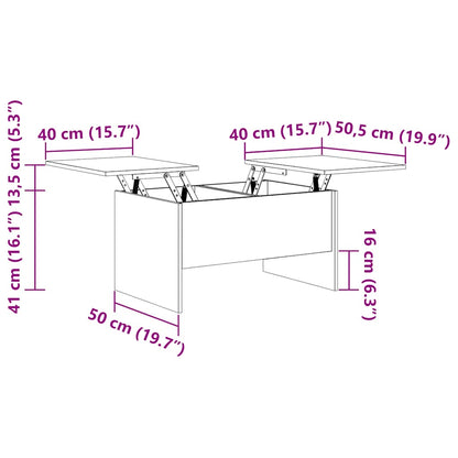 Soffbord Sonoma Ek 80x50x42,5 cm