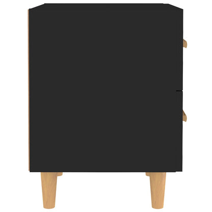 Sängbord 2 st svart 40x35x47,5 cm