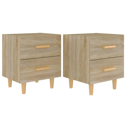 Sängbord 2 st sonoma-ek 40x35x47,5 cm