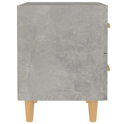 Sängbord 2 st betonggrå 40x35x47,5 cm