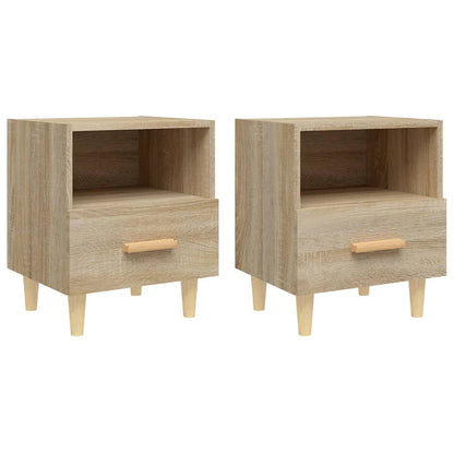 Sängbord 2 st sonoma-ek 40x35x47 cm