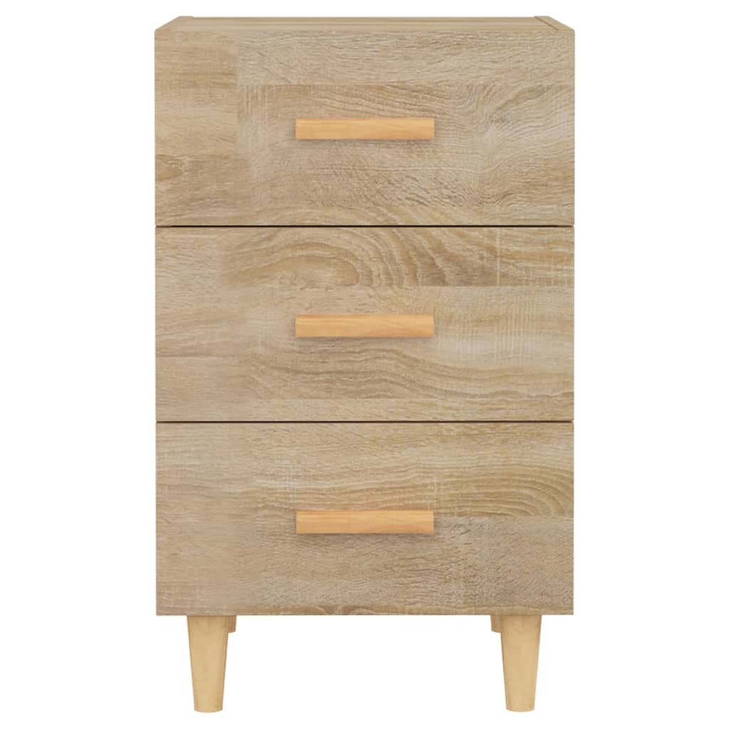 Sängbord sonoma-ek 40x40x66 cm konstruerat trä