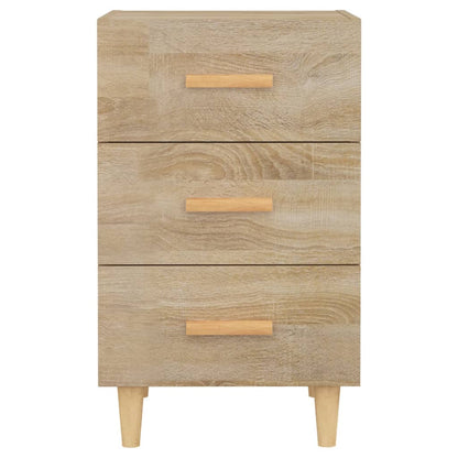 Sängbord sonoma-ek 40x40x66 cm konstruerat trä