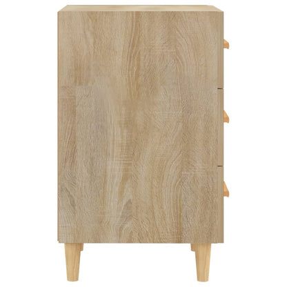 Sängbord sonoma-ek 40x40x66 cm konstruerat trä