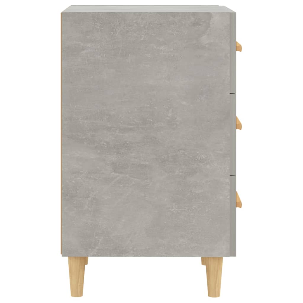 Sängbord Nattduksbord Betonggrå 40x40x66 cm