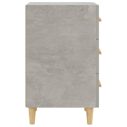 Sängbord Nattduksbord Betonggrå 40x40x66 cm