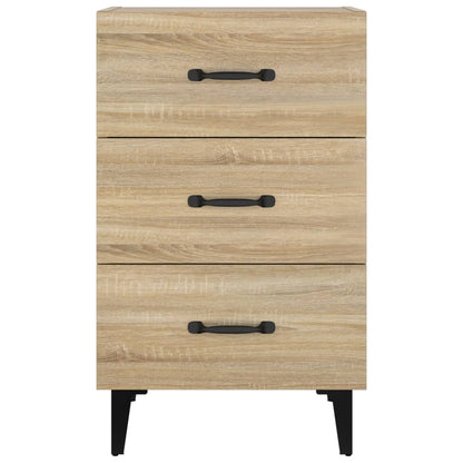 Sängbord sonoma-ek 40x40x66 cm konstruerat trä