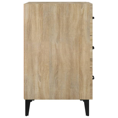 Sängbord sonoma-ek 40x40x66 cm konstruerat trä
