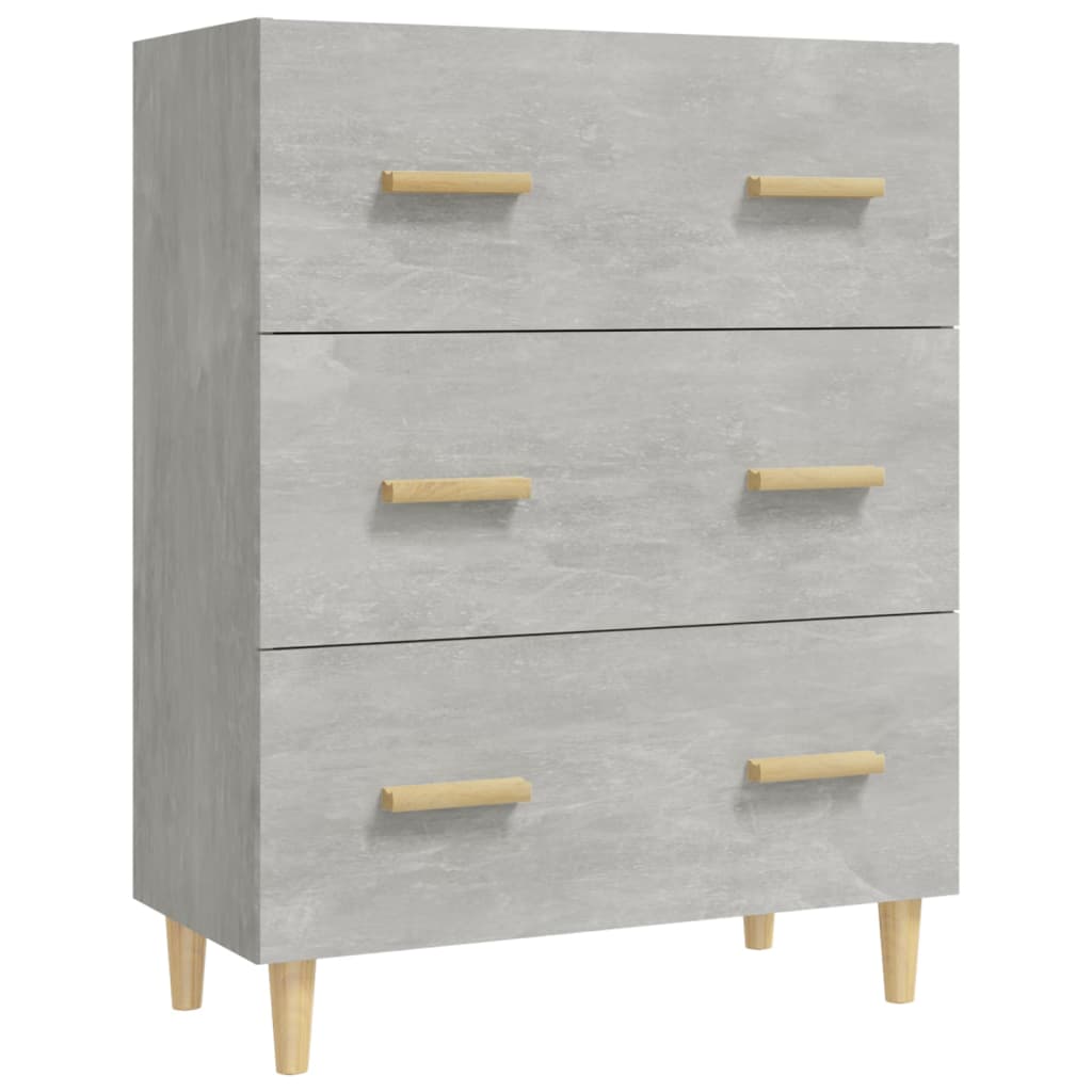 Byrå Betonggrå 70x34x90 cm
