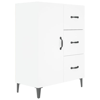 Skåp vit 69,5x34x90 cm konstruerat trä