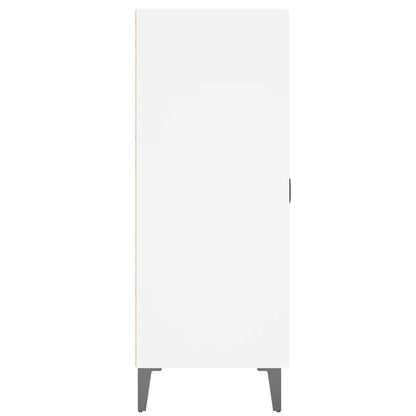 Skåp vit 69,5x34x90 cm konstruerat trä
