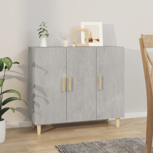 Byrå Betonggrå 90x34x80 cm