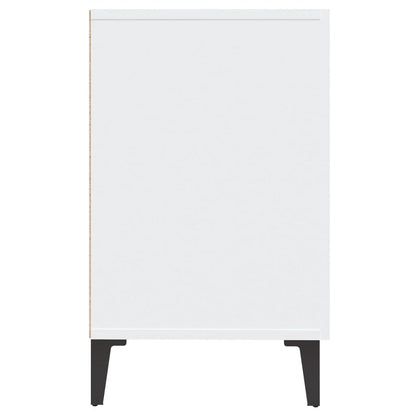 Skåp vit högglans 100x36x60 cm konstruerat trä