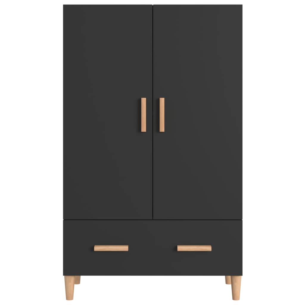 Skåp Svart 70x31x115 cm