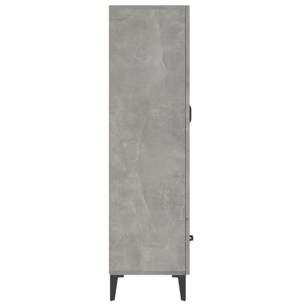 Skåp Betonggrå 70x31x115 cm