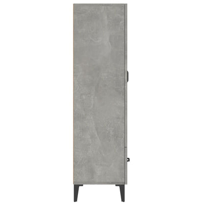 Skåp Betonggrå 70x31x115 cm
