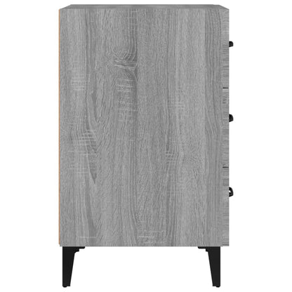 Sängbord Nattduksbord Sonoma Grå Ek 40x40x66 cm
