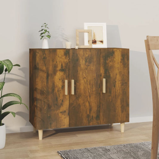 Byrå Rökfärgad Ek 90x34x80 cm