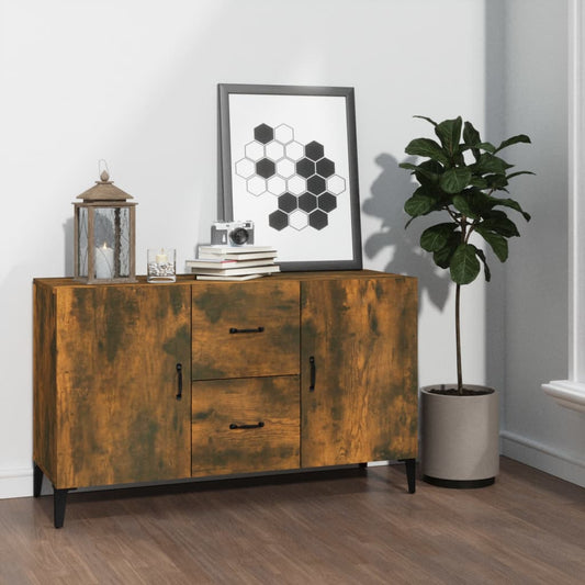 Byrå Rökfärgad Ek 100x36x60 cm