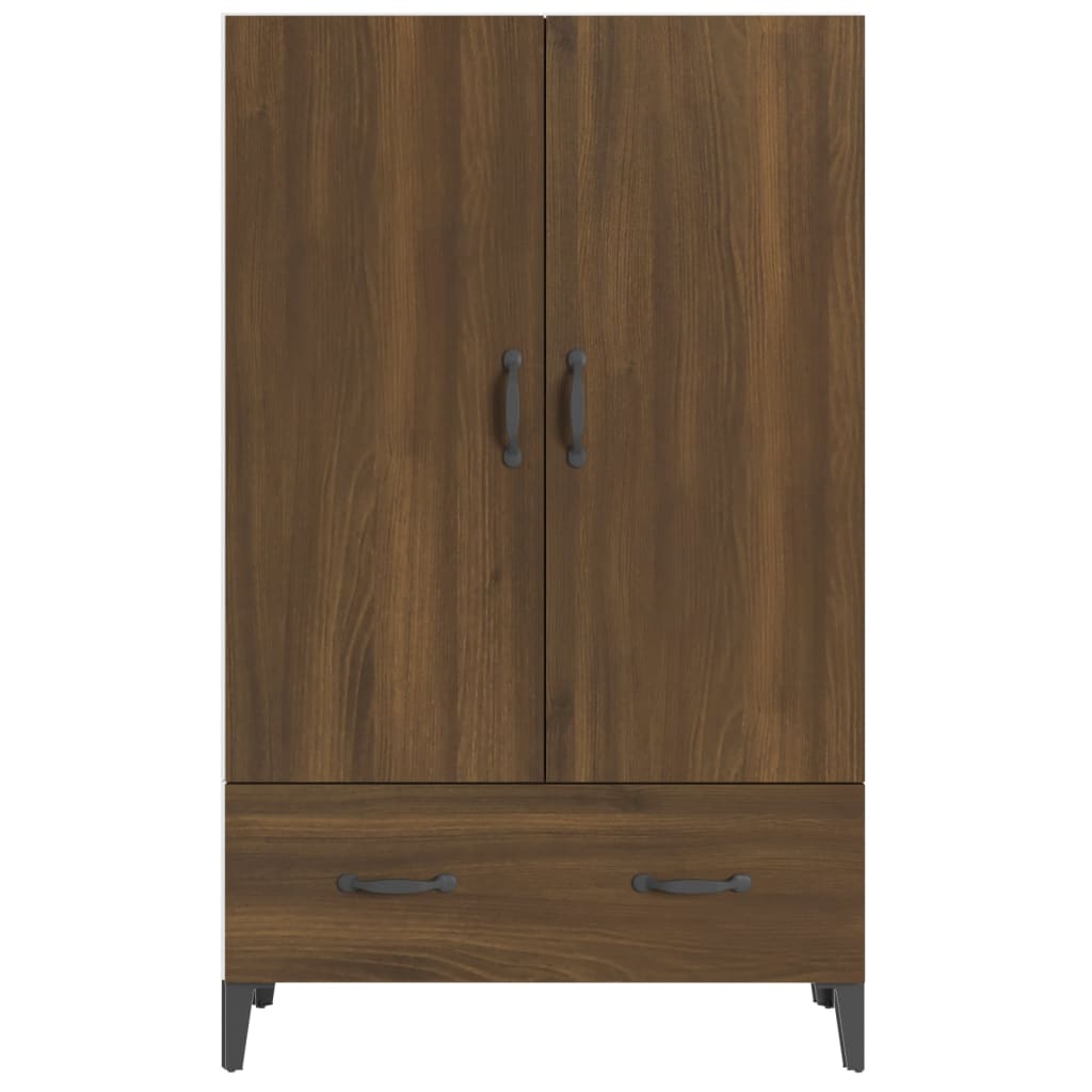 Skåp brun ek 70x31x115 cm konstruerat trä
