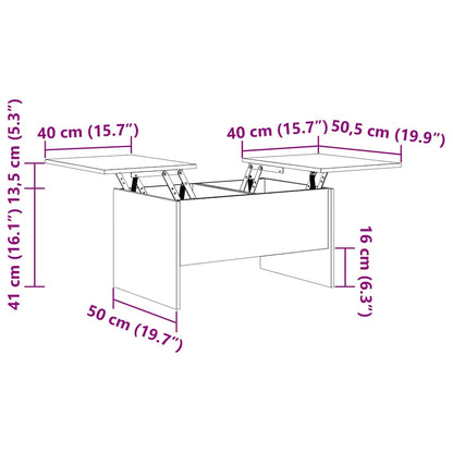 Soffbord Brun Ek 80x50x42,5 cm