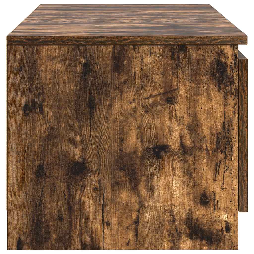 TV-Möbel Rökfärgad Ek TV-Bänk 140x40x35,5 cm