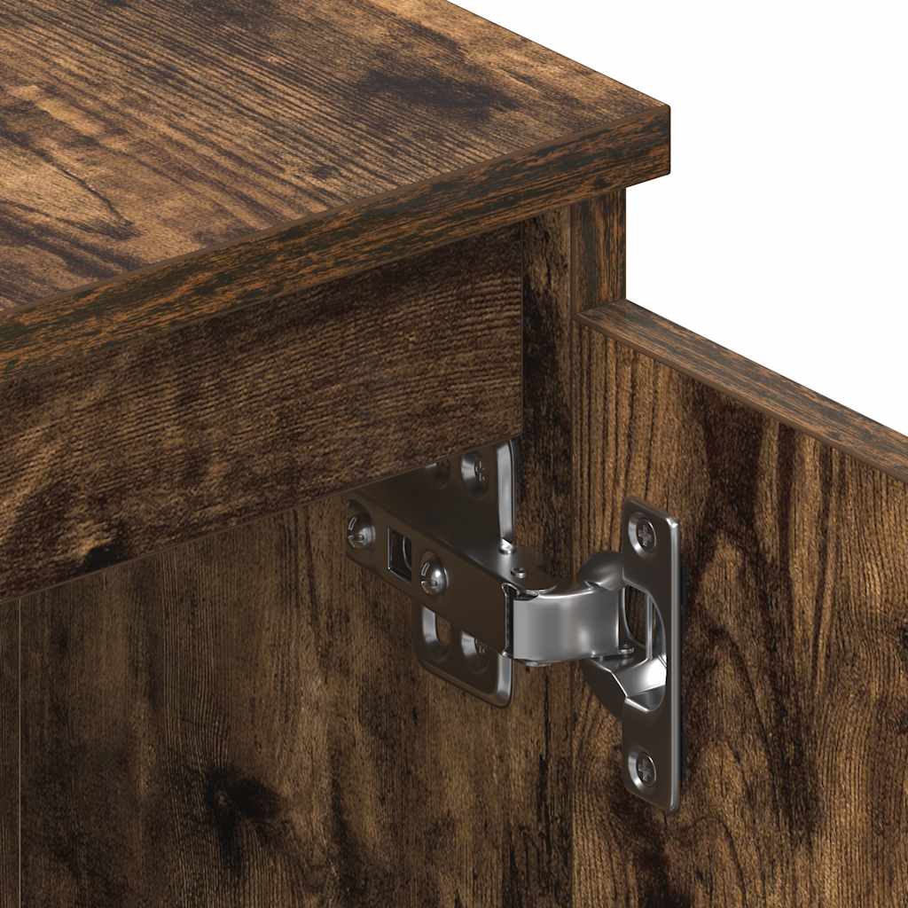 TV-Möbel Rökfärgad Ek TV-Bänk 140x40x35,5 cm