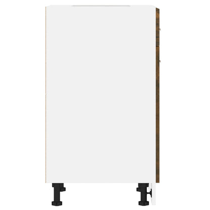 Köksinredning Underskåp Bänkskåp med låda “Lyon” Rökfärgad Ek 50x46x81,5 cm