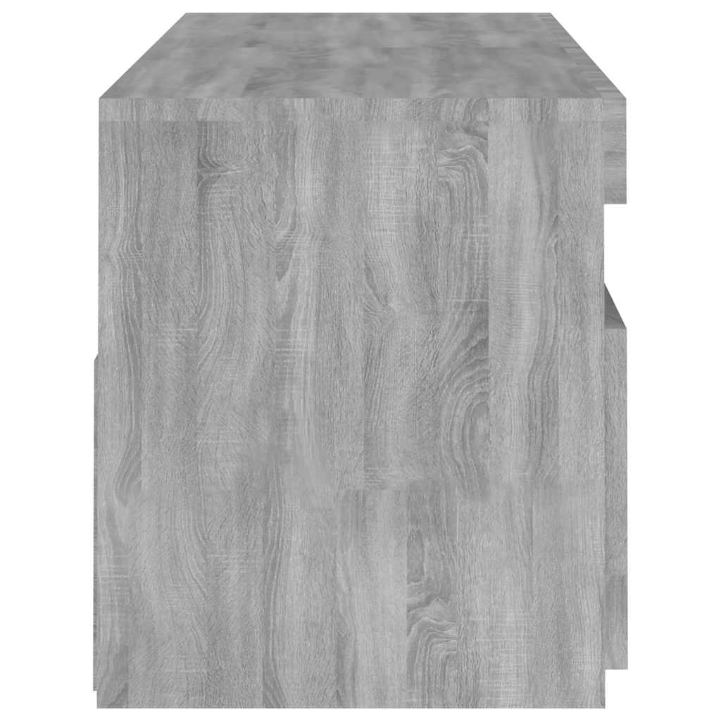 TV-Möbel Sonoma Grå TV-Bänk LED 120x35x40 cm