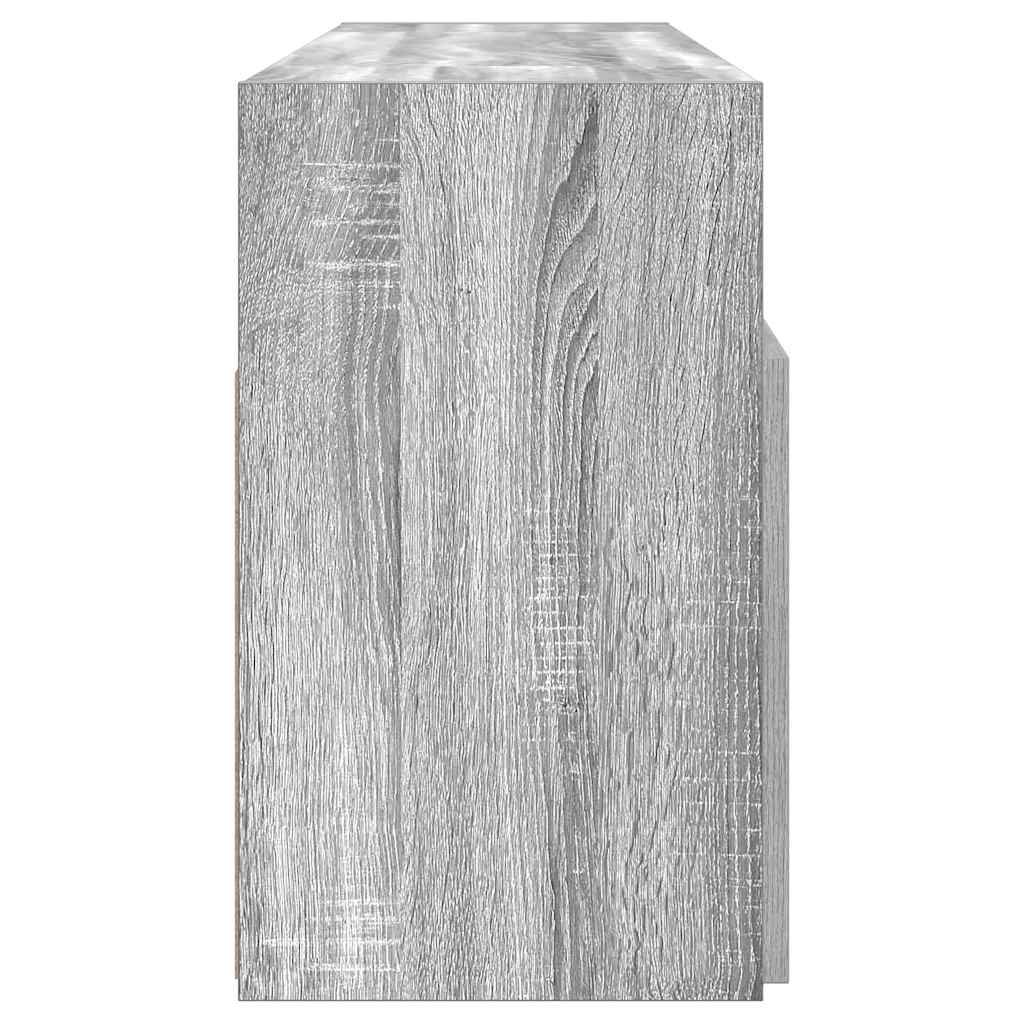 TV-Möbel Sonoma Grå TV-Bänk LED 120x30x50 cm