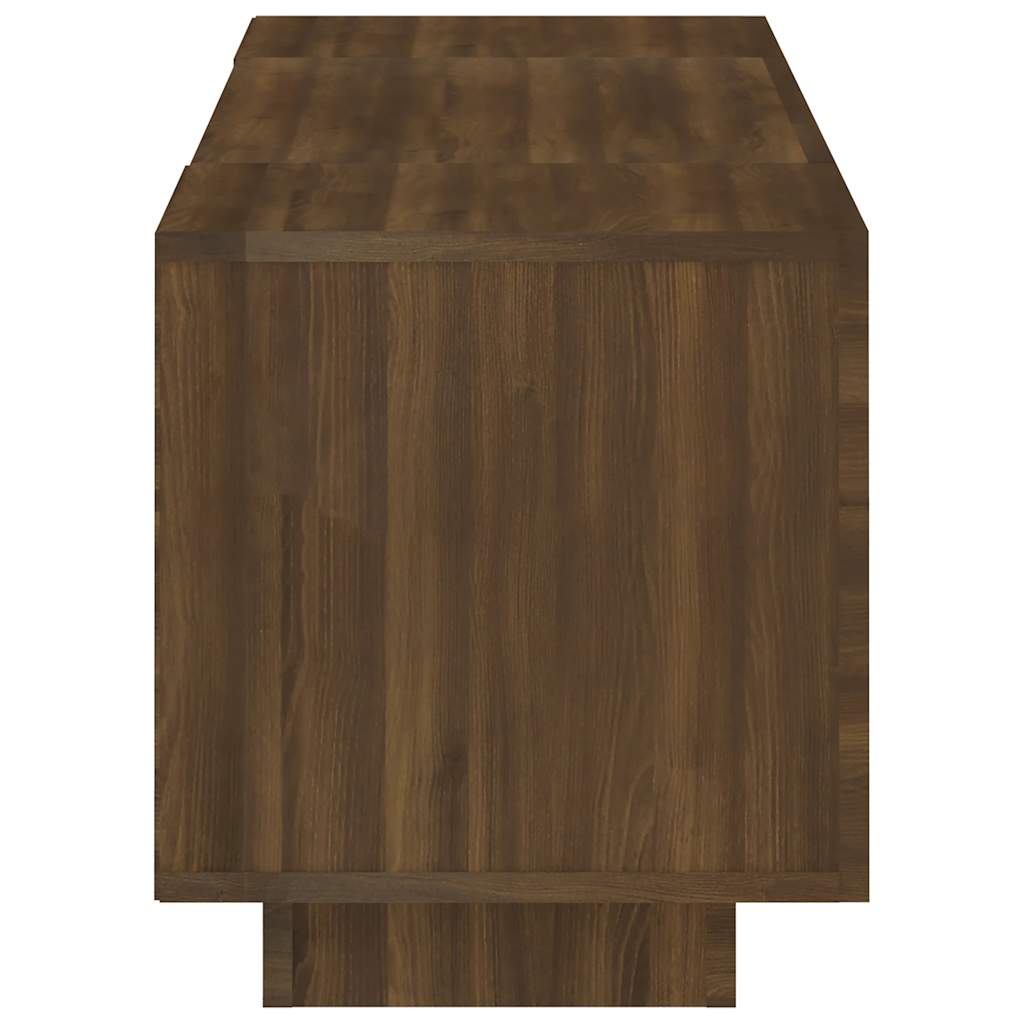 TV-Möbel Brun Ek TV-Bänk LED 160x35x40 cm