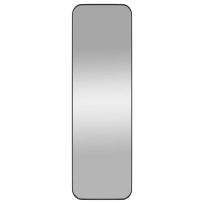 Väggspegel Svart 30x100 cm rektangulär