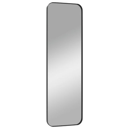 Väggspegel Svart 30x100 cm rektangulär