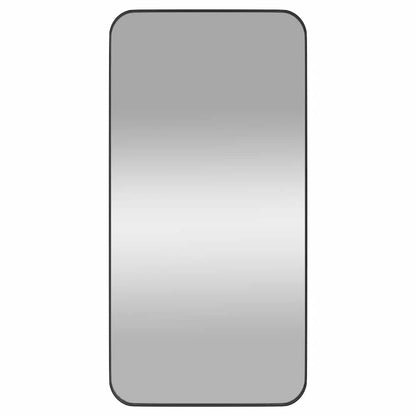 Väggspegel Svart 40x80 cm rektangulär