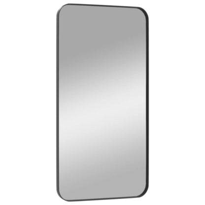 Väggspegel Svart 40x80 cm rektangulär