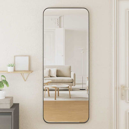 Väggspegel Svart 40x100 cm rektangulär