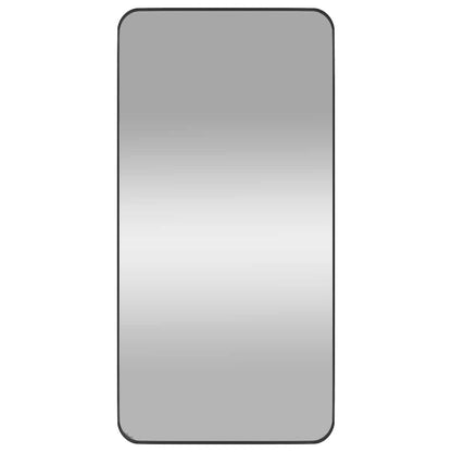 Väggspegel Svart 50x100 cm rektangulär