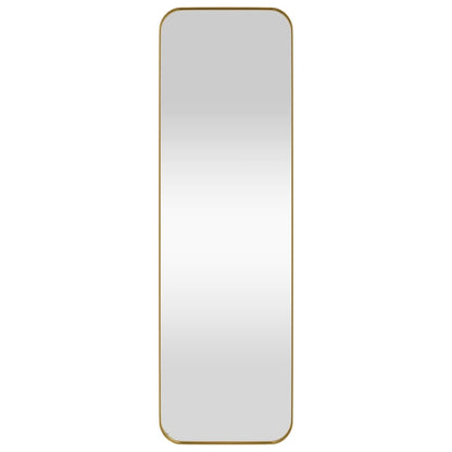 Väggspegel guld 30x100 cm rektangulär
