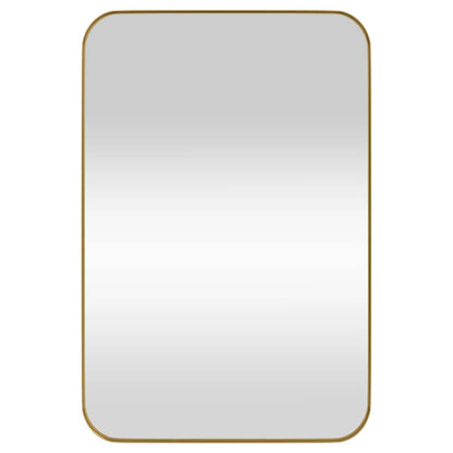 Väggspegel guld 40x60 cm rektangulär