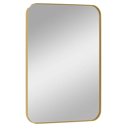 Väggspegel guld 40x60 cm rektangulär