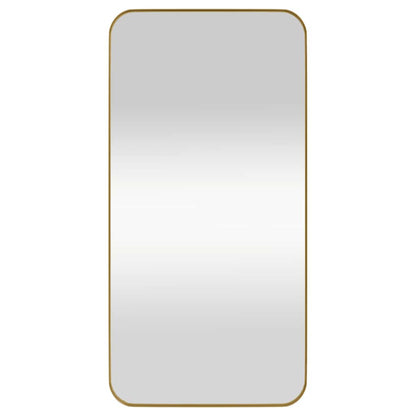 Väggspegel guld 40x80 cm rektangulär