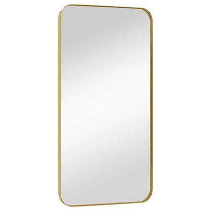Väggspegel guld 40x80 cm rektangulär