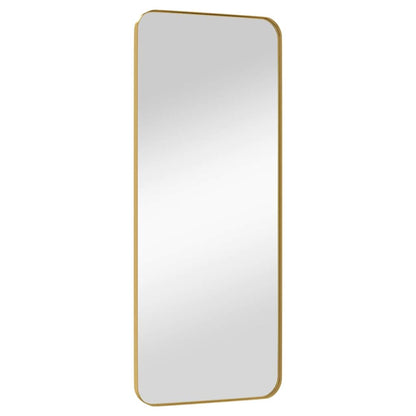 Väggspegel guld 40x100 cm rektangulär